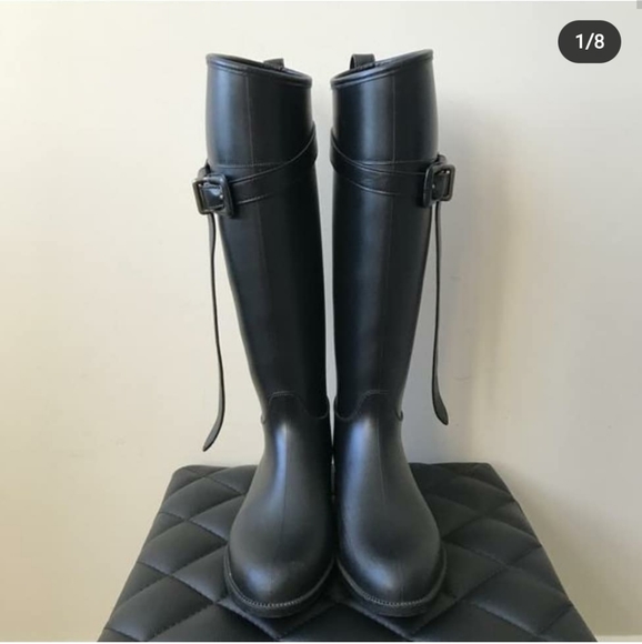 Burberry rain boots